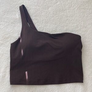 Lululemon ribbed asymmetrical tank